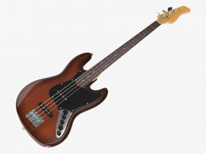 Electric 4-String Bass Guitar 02 3D Model