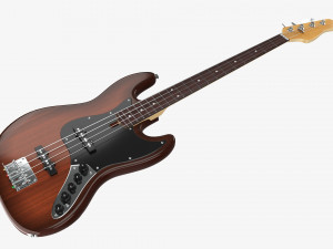 Electric 4-String Bass Guitar 02 Modelo 3D