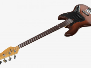 Electric 4-String Bass Guitar 02 Modelo 3D