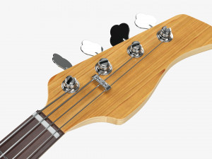 Electric 4-String Bass Guitar 02 Modelo 3D