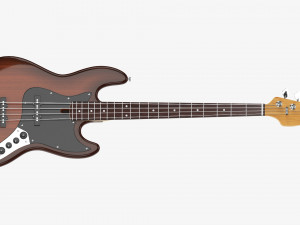 Electric 4-String Bass Guitar 02 Modelo 3D