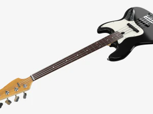 Electric 4-String Bass Guitar 02 Black 3D Model