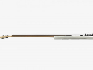Electric 4-String Bass Guitar 02 White 3D Модель