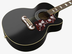 Epiphone J-200 EC Studio Acoustic Guitar With Pickup 3D Model