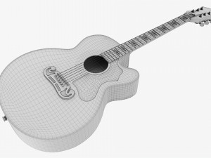 Epiphone J-200 EC Studio Acoustic Guitar With Pickup Modèle 3D