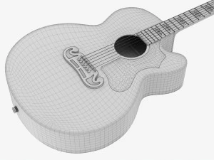 Epiphone J-200 EC Studio Acoustic Guitar With Pickup 3D Model