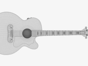 Epiphone J-200 EC Studio Acoustic Guitar With Pickup 3D Model