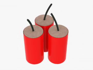 Fireworks Firecracker 01 3D Model