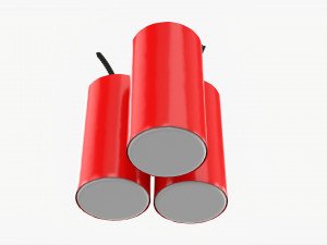 Fireworks Firecracker 01 3D Model