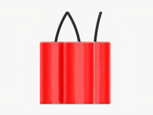 Fireworks Firecracker 01 3D Model