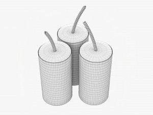 Fireworks Firecracker 01 3D Model