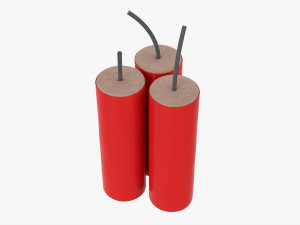 Fireworks Firecracker 02 3D Model