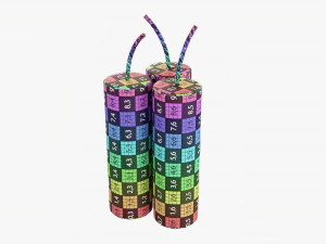 Fireworks Firecracker 02 3D Model