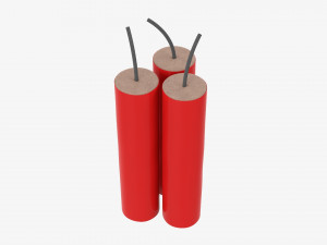 Fireworks Firecracker 03 3D Model