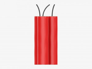 Fireworks Firecracker 03 3D Model