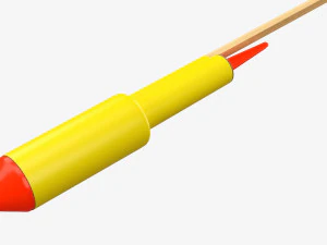 Razzo pirotecnico 01 Modello 3D
