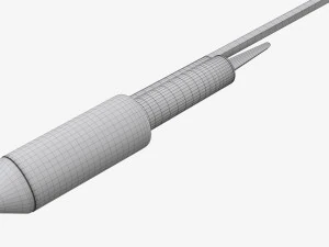Razzo pirotecnico 01 Modello 3D