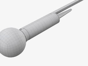 Fireworks Rocket 02 3D Model