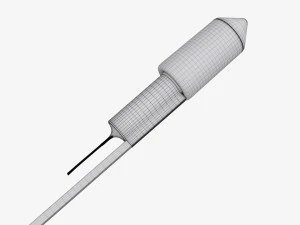 Foguete de fogos de artif&iacute;cio 03 Modelo 3D