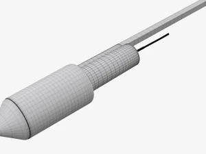 Foguete de fogos de artif&iacute;cio 03 Modelo 3D