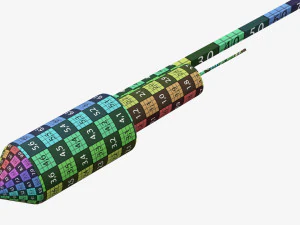 Foguete de fogos de artif&iacute;cio 03 Modelo 3D