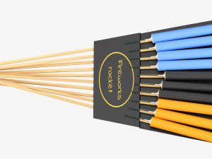 Fireworks Rocket 04 10-Pack 3D Model