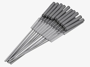 Fireworks Rocket 04 10-Pack 3D Model