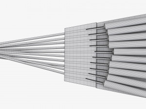 Fireworks Rocket 04 10-Pack 3D Model