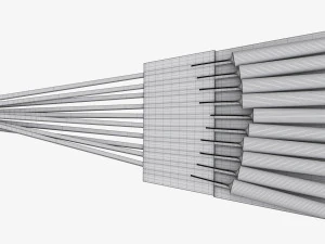 Fireworks Rocket 04 10-Pack 3D Model