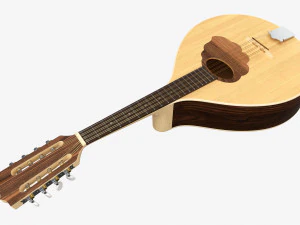 Flat Mandola 3D Model