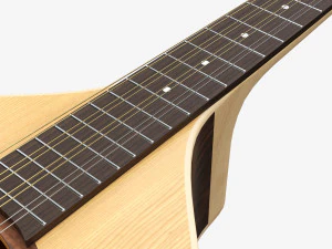 Flat Mandola 3D Model