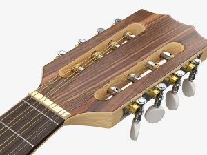 Flat Mandola 3D Model