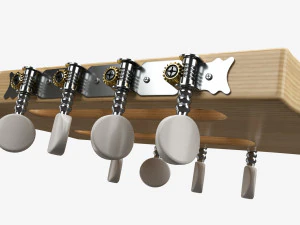 Flat Mandola 3D Model