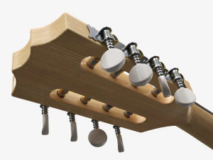 Flat Mandola 3D Model