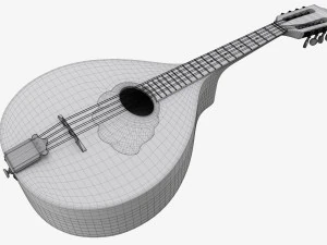 Flat Mandola 3D Model
