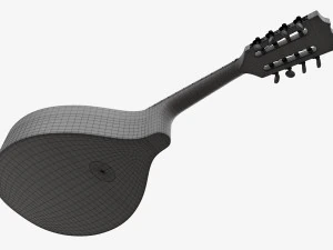 Flat Mandola 3D Model