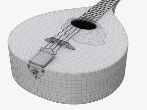 Flat Mandola 3D Model