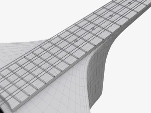 Flat Mandola 3D Model