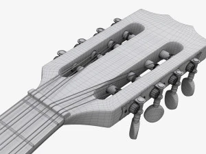 Flat Mandola 3D Model