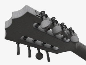 Flat Mandola 3D Model