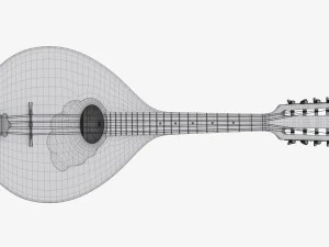 Flat Mandola 3D Model