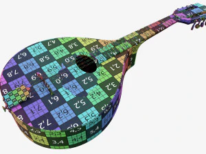 Flat Mandola 3D Model