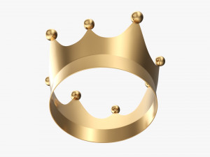 Gold Crown 04 3D 모델