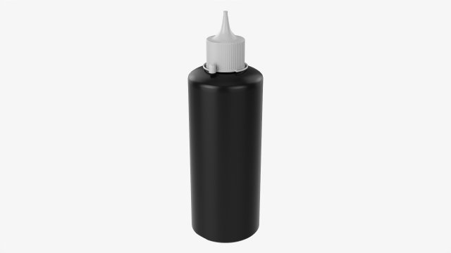 Hydrogen Peroxide Plastic Bottle 3D Model .c4d .max .obj .3ds .fbx .lwo .lw .lws