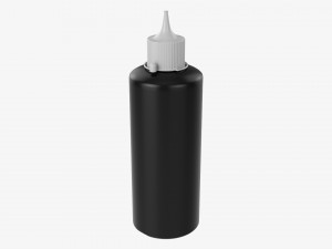 Hydrogen Peroxide Plastic Bottle 3D Model