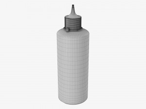 Hydrogen Peroxide Plastic Bottle 3D 模型