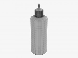 Hydrogen Peroxide Plastic Bottle 3D 模型