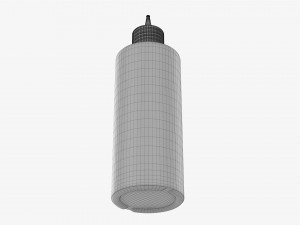 Hydrogen Peroxide Plastic Bottle 3D 模型