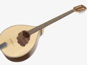 Irish Bouzouki String Instrument 3D Model