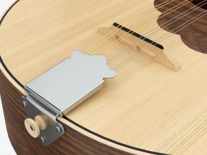 Irish Bouzouki String Instrument 3D Model